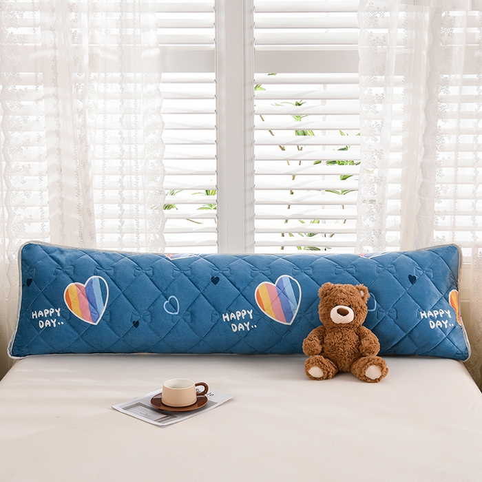 91家纺网 家纺一手货源 找家纺 艾兜坊 2025新款水晶绒双人枕套单品枕套枕套单件 快乐心跳