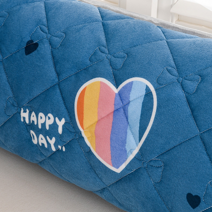 91家纺网 家纺一手货源 找家纺 艾兜坊 2025新款水晶绒双人枕套单品枕套枕套单件 快乐心跳