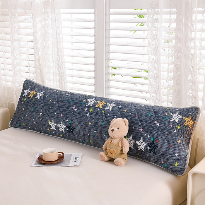 艾兜坊 2025新款水晶绒双人枕套单品枕套枕套单件 满天星