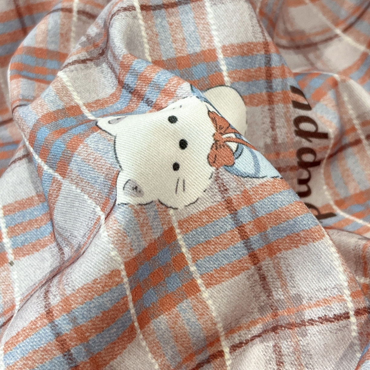 91家纺网 家纺一手货源 找家纺 典曼家纺 2025秋冬新品美拉德卡通磨毛四件套 甜酷猫猫