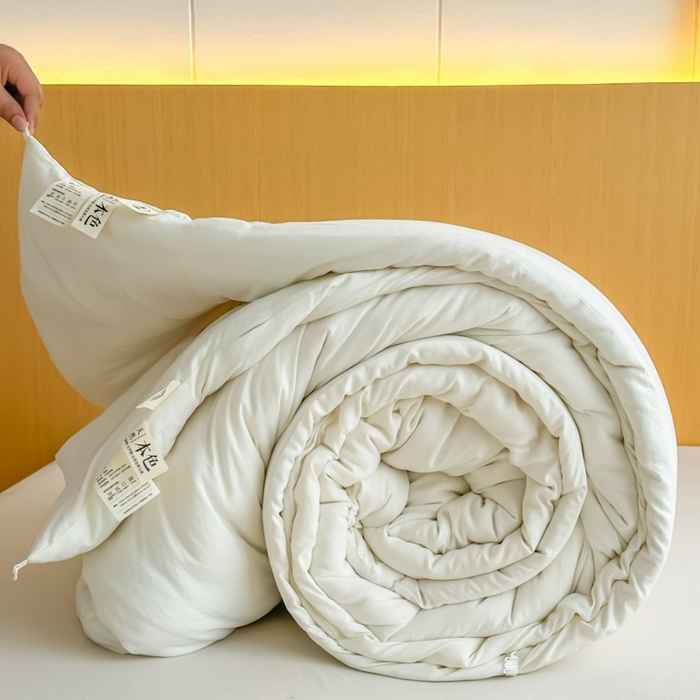 91家纺网 家纺一手货源 找家纺 （总）壹张床 2025新款A类针织棉原棉大豆被冬被子母被被芯子母扣系列 