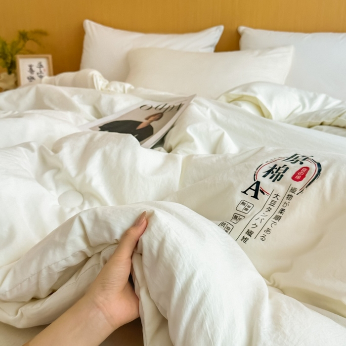 91家纺网 家纺一手货源 找家纺 （总）壹张床 2025新款A类针织棉原棉大豆被冬被子母被被芯子母扣系列 