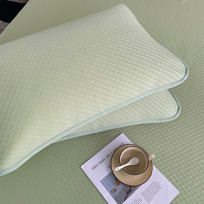 91家纺网 家纺一手货源 找家纺 （总）凌云家纺 2025新款100%锦纶凉席床笠款可水洗冰丝席三明治软席