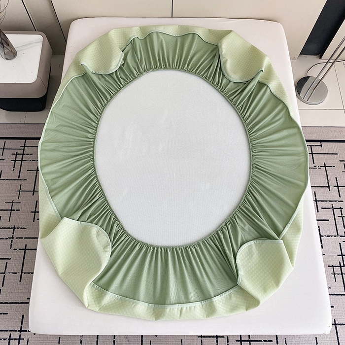 91家纺网 家纺一手货源 找家纺 （总）凌云家纺 2025新款100%锦纶凉席床笠款可水洗冰丝席三明治软席