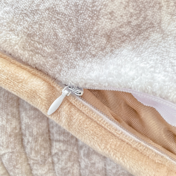 91家纺网 家纺一手货源 找家纺 尚美 2025新款豆豆绒牛奶绒大花边床盖四件套（床盖花边随机） 叶麦心