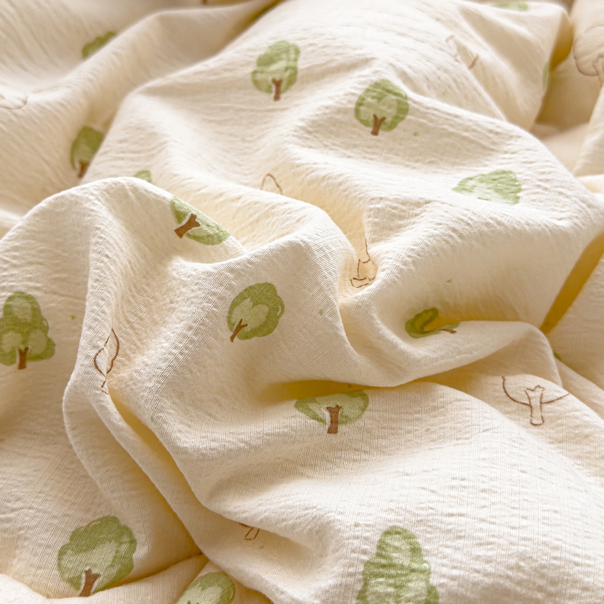 91家纺网 家纺一手货源 找家纺 芯恋家居 2025新款A类提花韩版花边豆豆冬被被子春秋被芯大豆被豆豆被 小树林