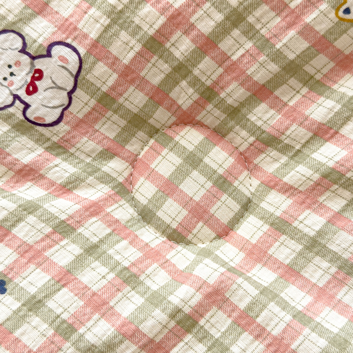 91家纺网 家纺一手货源 找家纺 芯恋家居 2025新款A类提花韩版花边豆豆冬被被子春秋被芯大豆被豆豆被 格子萌宠