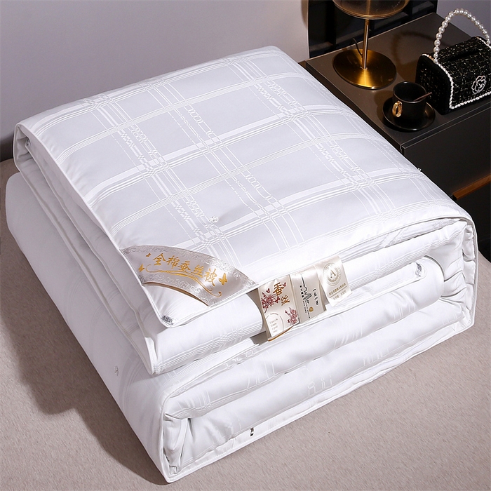 91家纺网 家纺一手货源 找家纺 （总）一博家纺2025新款全棉提花蚕丝被