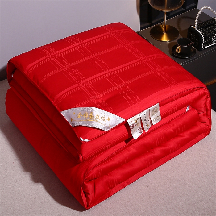 91家纺网 家纺一手货源 找家纺 （总）一博家纺2025新款全棉提花蚕丝被