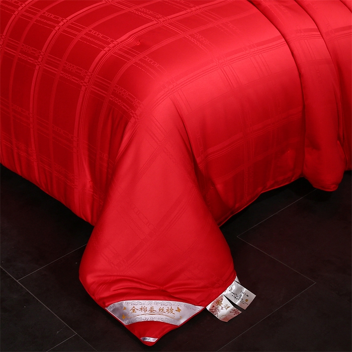 91家纺网 家纺一手货源 找家纺 （总）一博家纺2025新款全棉提花蚕丝被