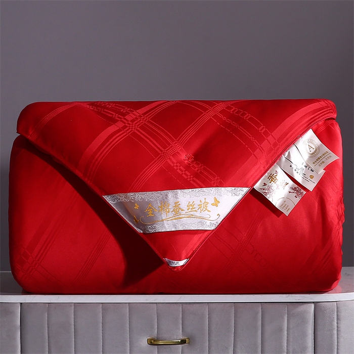 91家纺网 家纺一手货源 找家纺 （总）一博家纺2025新款全棉提花蚕丝被