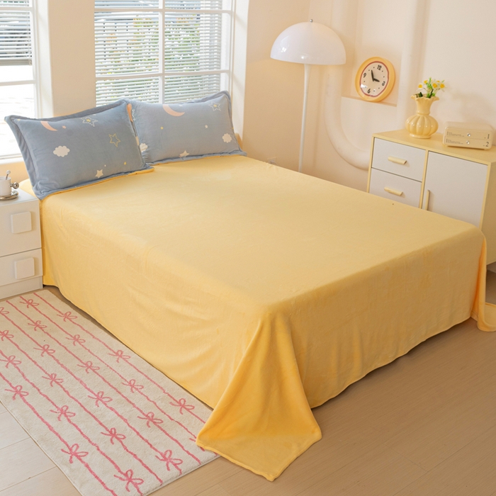 91家纺网 家纺一手货源 找家纺 富馨莱 2025新款牛奶绒印花单件被套240克面料支持一件定制尺寸 梦幻星空