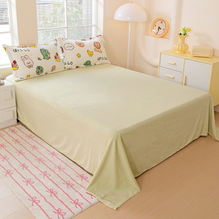 91家纺网 家纺一手货源 找家纺 富馨莱 2025新款牛奶绒印花单件被套240克面料支持一件定制尺寸 森林派对