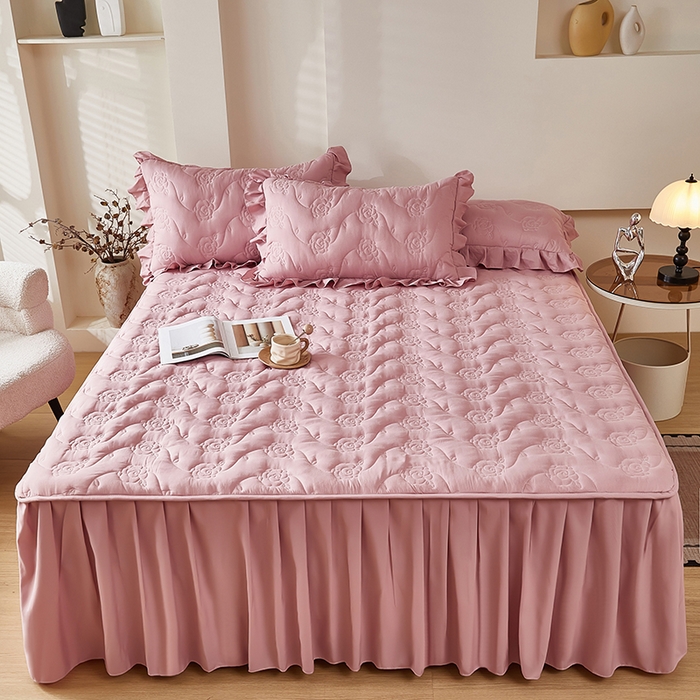 91家纺网 家纺一手货源 找家纺 （总）瑞兴纺 2025年新款亲肤夹棉床笠床裙