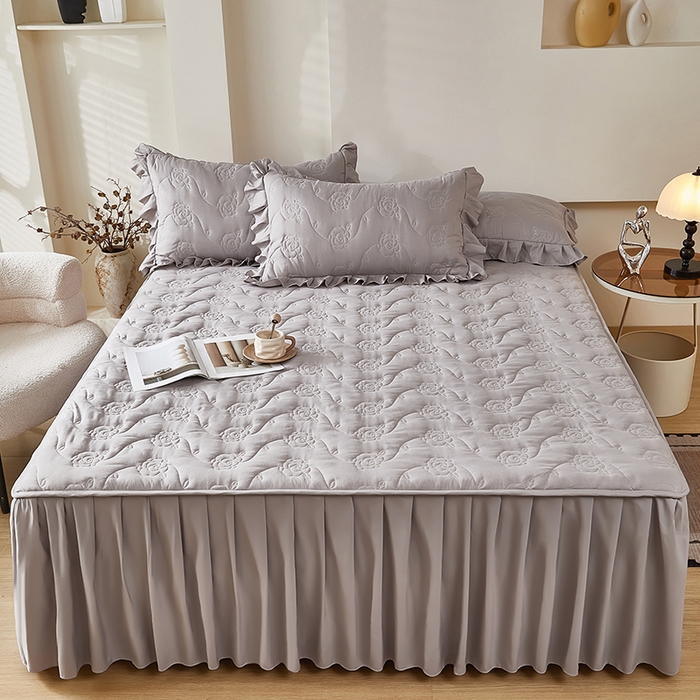 91家纺网 家纺一手货源 找家纺 （总）瑞兴纺 2025年新款亲肤夹棉床笠床裙