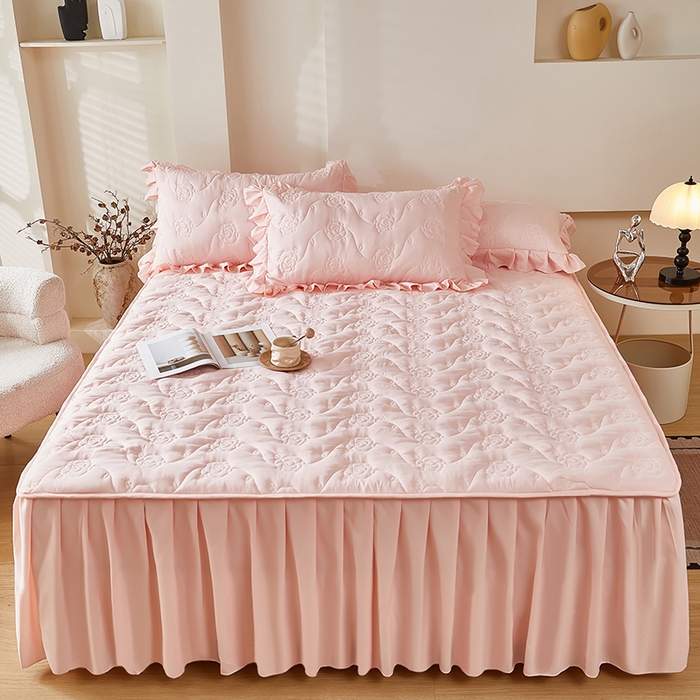 91家纺网 家纺一手货源 找家纺 （总）瑞兴纺 2025年新款亲肤夹棉床笠床裙