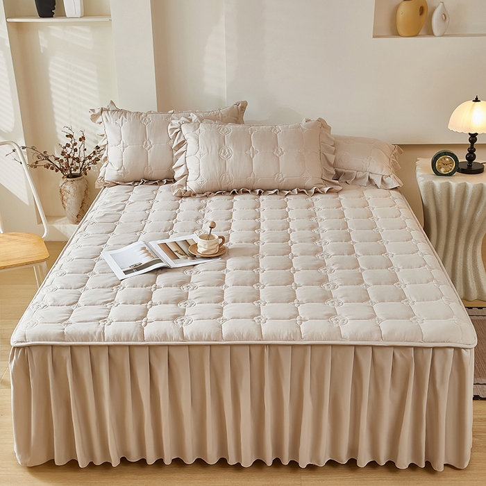 91家纺网 家纺一手货源 找家纺 （总）瑞兴纺 2025年新款亲肤夹棉床笠床裙