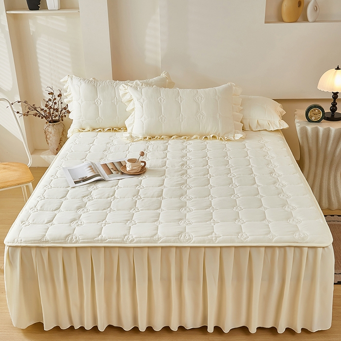 91家纺网 家纺一手货源 找家纺 （总）瑞兴纺 2025年新款亲肤夹棉床笠床裙