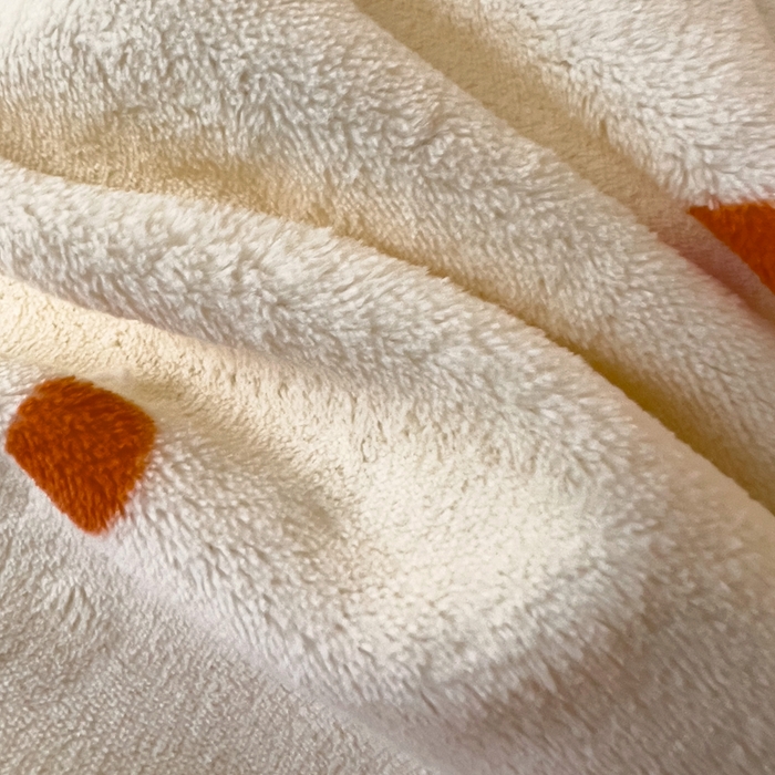 91家纺网 家纺一手货源 找家纺 富馨莱 2025新款牛奶绒印花单件被套240克面料支持一件定制尺寸 心想事橙