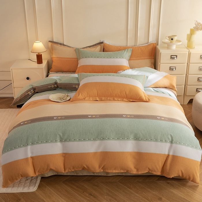 91家纺网 家纺一手货源 找家纺 （总）简如   2025新款全棉磨毛印花四件套（有买家秀提供）