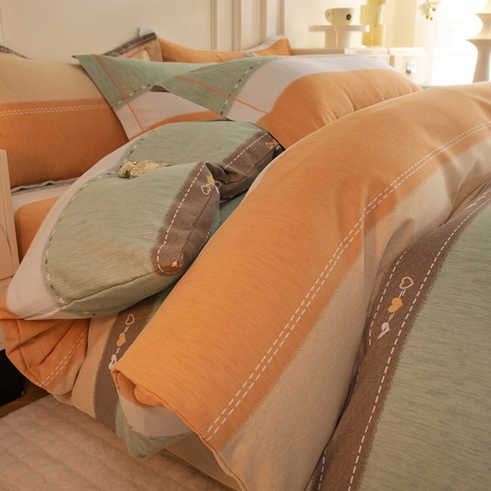 91家纺网 家纺一手货源 找家纺 （总）简如   2025新款全棉磨毛印花四件套（有买家秀提供）