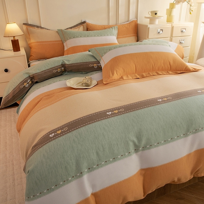 91家纺网 家纺一手货源 找家纺 （总）简如   2025新款全棉磨毛印花四件套（有买家秀提供）