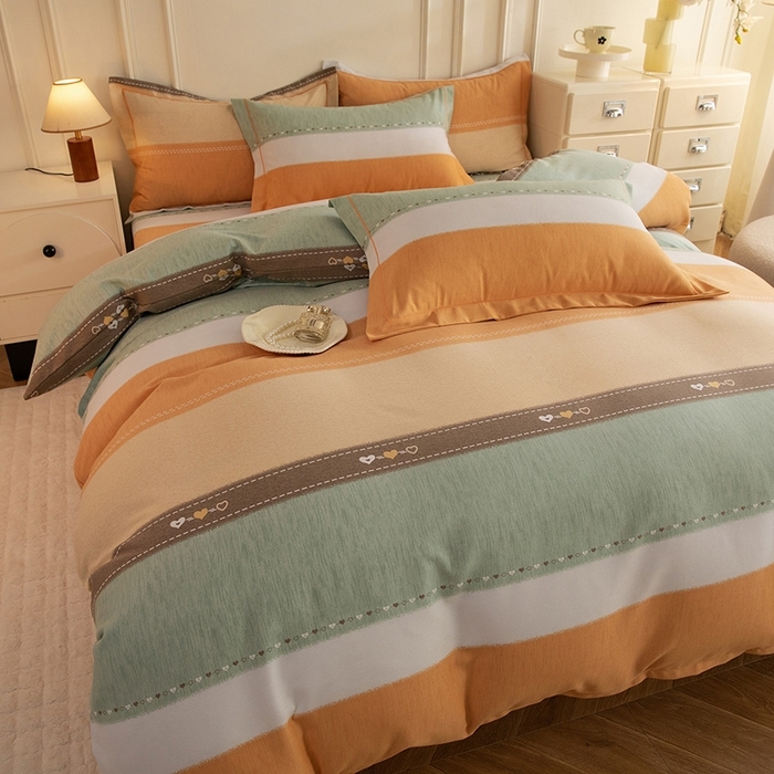 91家纺网 家纺一手货源 找家纺 （总）简如   2025新款全棉磨毛印花四件套（有买家秀提供）