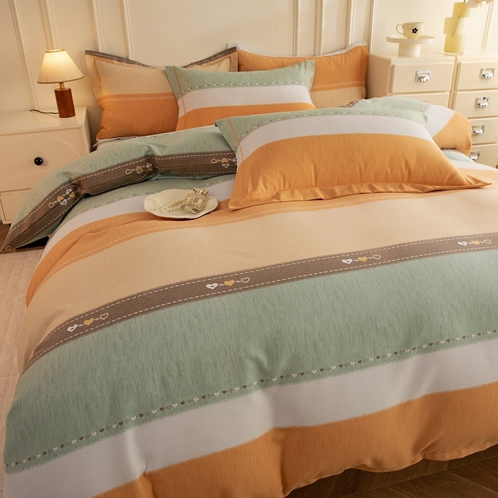 91家纺网 家纺一手货源 找家纺 （总）简如   2025新款全棉磨毛印花四件套（有买家秀提供）