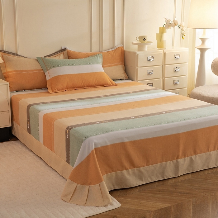 91家纺网 家纺一手货源 找家纺 （总）简如   2025新款全棉磨毛印花四件套（有买家秀提供）