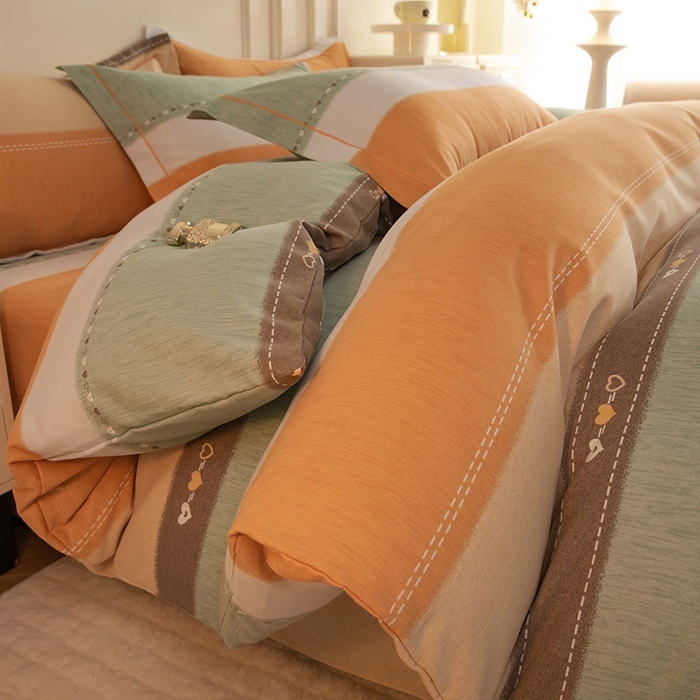 91家纺网 家纺一手货源 找家纺 （总）简如   2025新款全棉磨毛印花四件套（有买家秀提供）