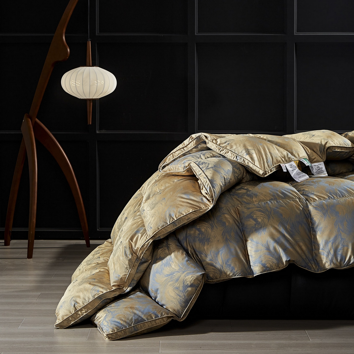 91家纺网 家纺一手货源 找家纺 暖羽屋羽绒馆 2025新款莫代尔95白鹅绒羽绒被芯   绒子含量95  冬被双人被子加厚 清羽