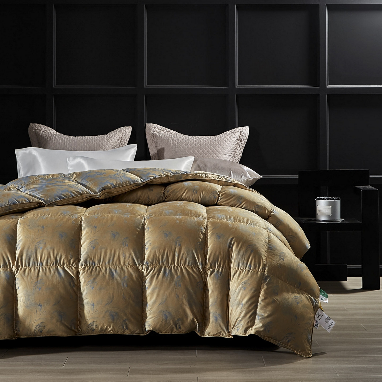 91家纺网 家纺一手货源 找家纺 暖羽屋羽绒馆 2025新款莫代尔95白鹅绒羽绒被芯   绒子含量95  冬被双人被子加厚 清羽