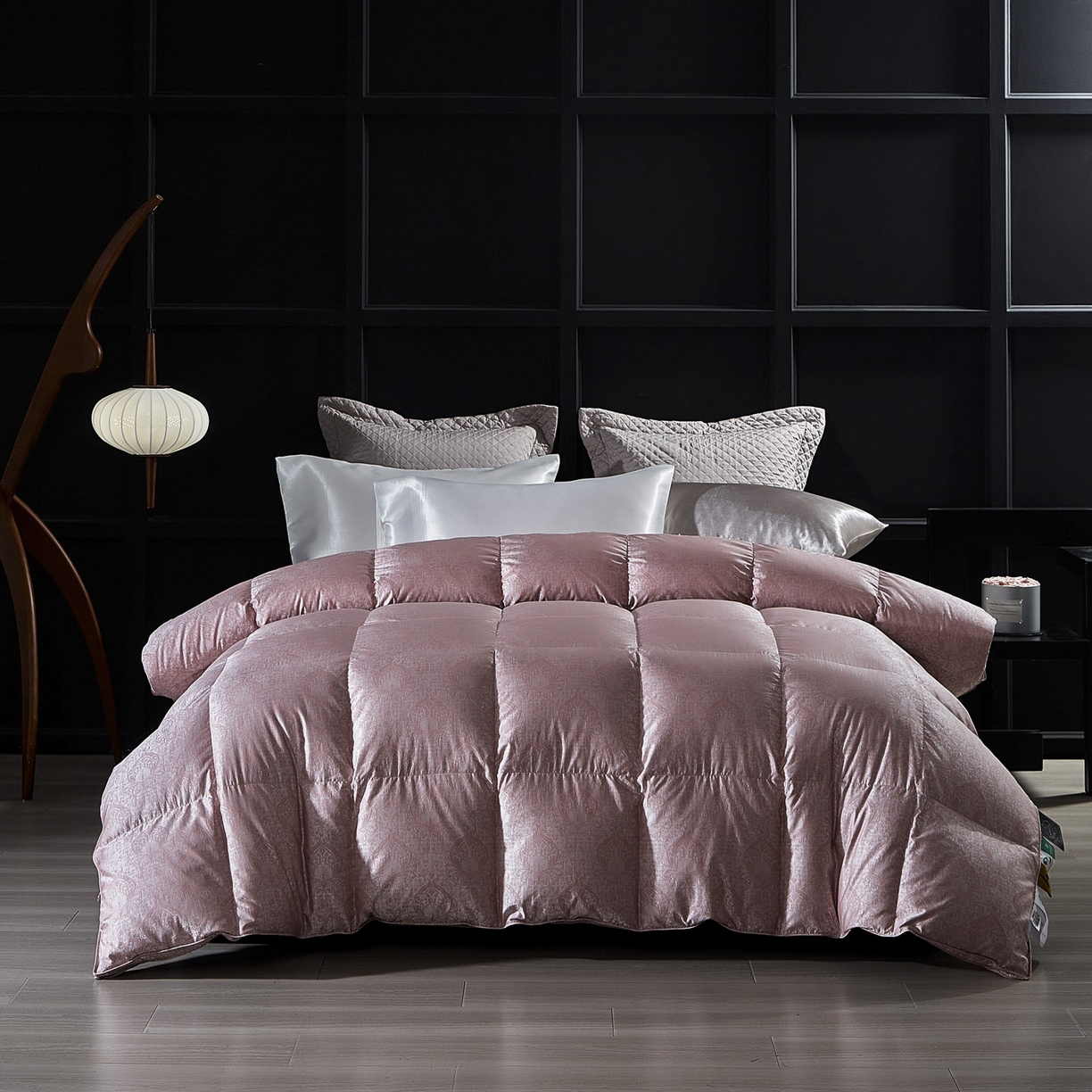 91家纺网 家纺一手货源 找家纺 暖羽屋羽绒馆 2025新款莫代尔95白鹅绒羽绒被芯   绒子含量95  冬被双人被子加厚 伊莲娜