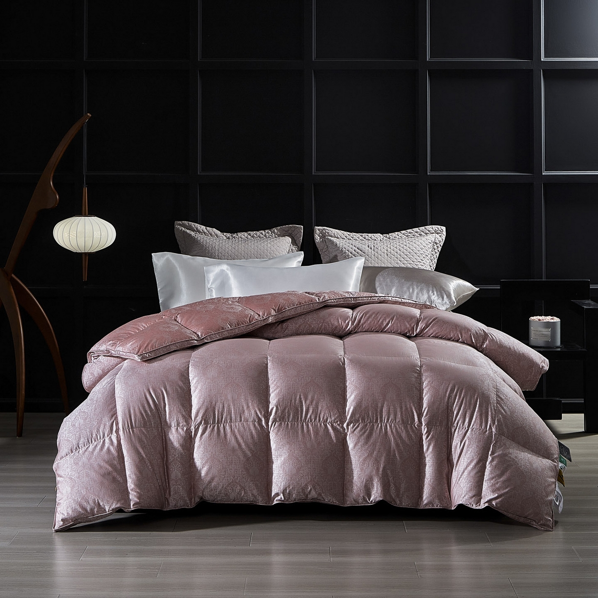 91家纺网 家纺一手货源 找家纺 暖羽屋羽绒馆 2025新款莫代尔95白鹅绒羽绒被芯   绒子含量95  冬被双人被子加厚 伊莲娜