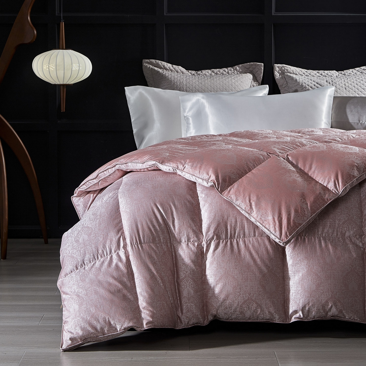 91家纺网 家纺一手货源 找家纺 暖羽屋羽绒馆 2025新款莫代尔95白鹅绒羽绒被芯   绒子含量95  冬被双人被子加厚 伊莲娜