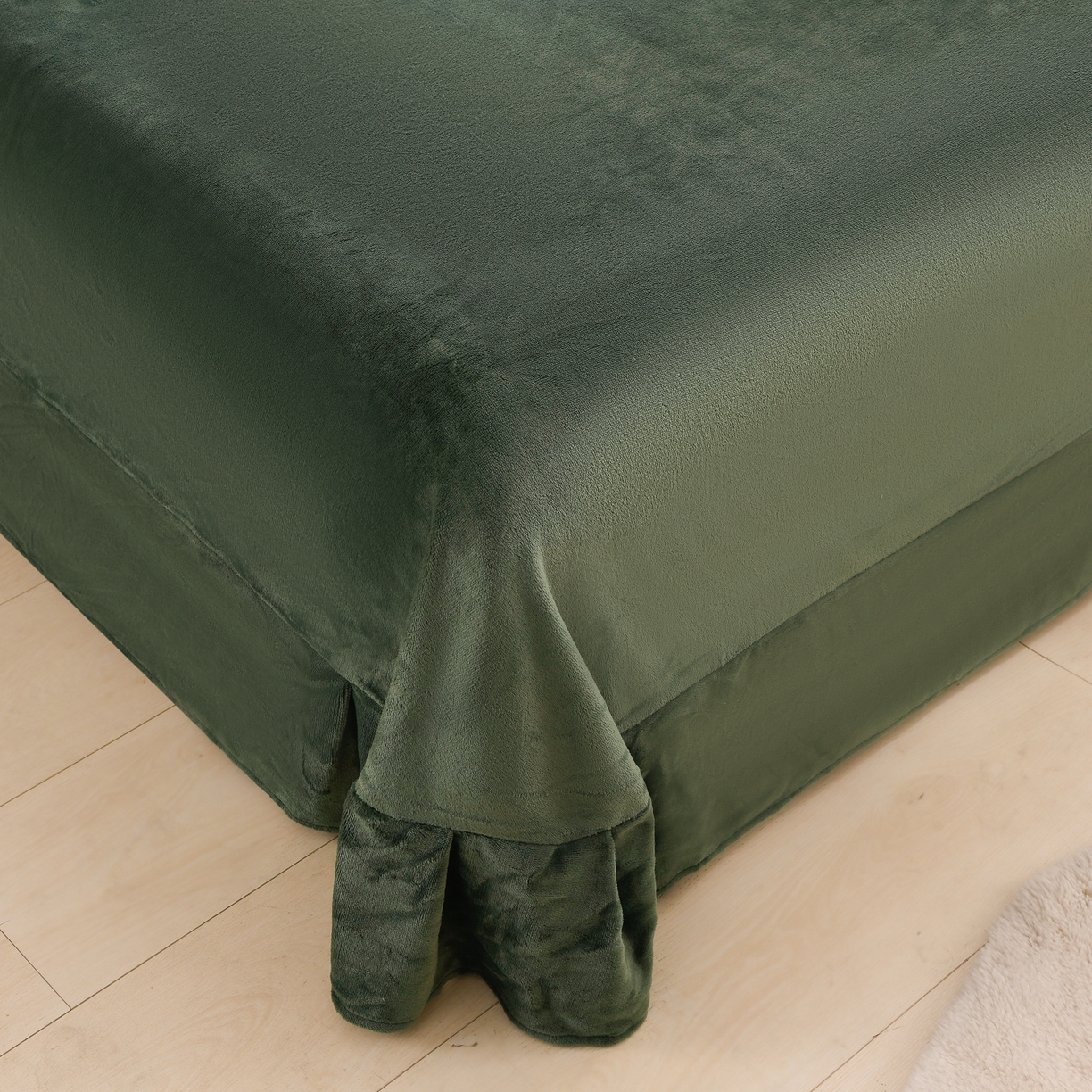 91家纺网 家纺一手货源 找家纺 （总）紫月轩家纺 2025新款韩版牛奶绒花边款四件套