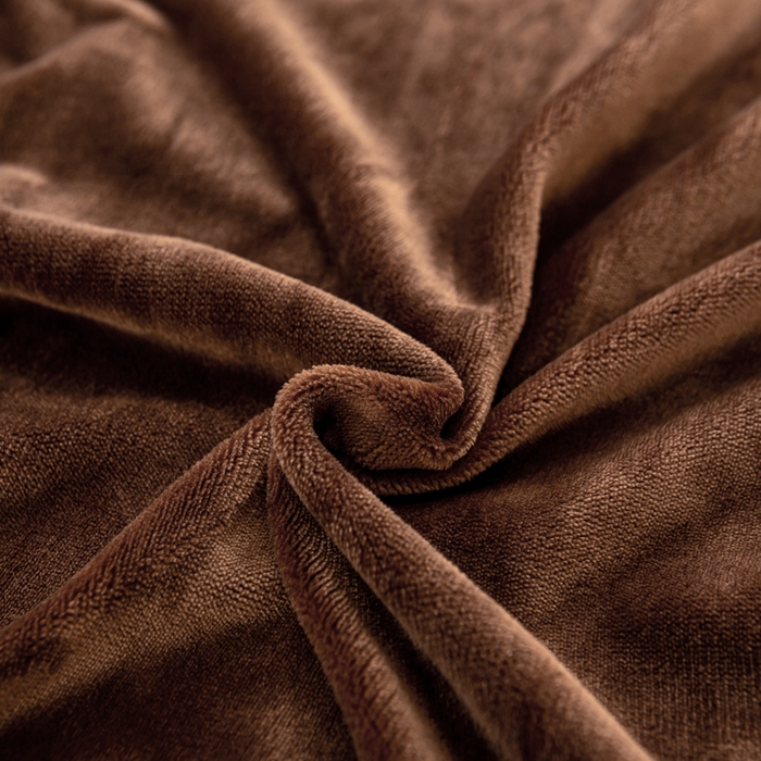 91家纺网 家纺一手货源 找家纺 富馨莱 2025新款牛奶绒印花床笠240克面料支持一件定制尺寸 绒摩卡色