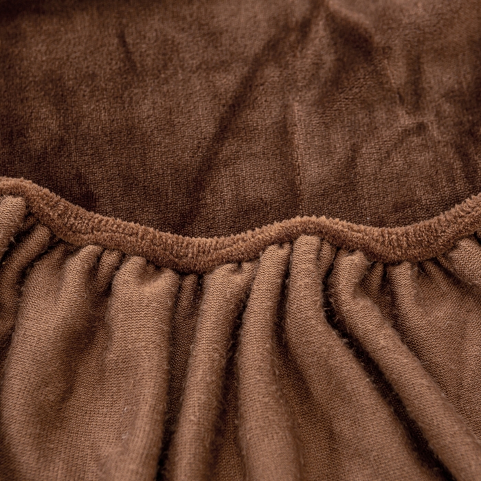 91家纺网 家纺一手货源 找家纺 富馨莱 2025新款牛奶绒印花床笠240克面料支持一件定制尺寸 绒摩卡色