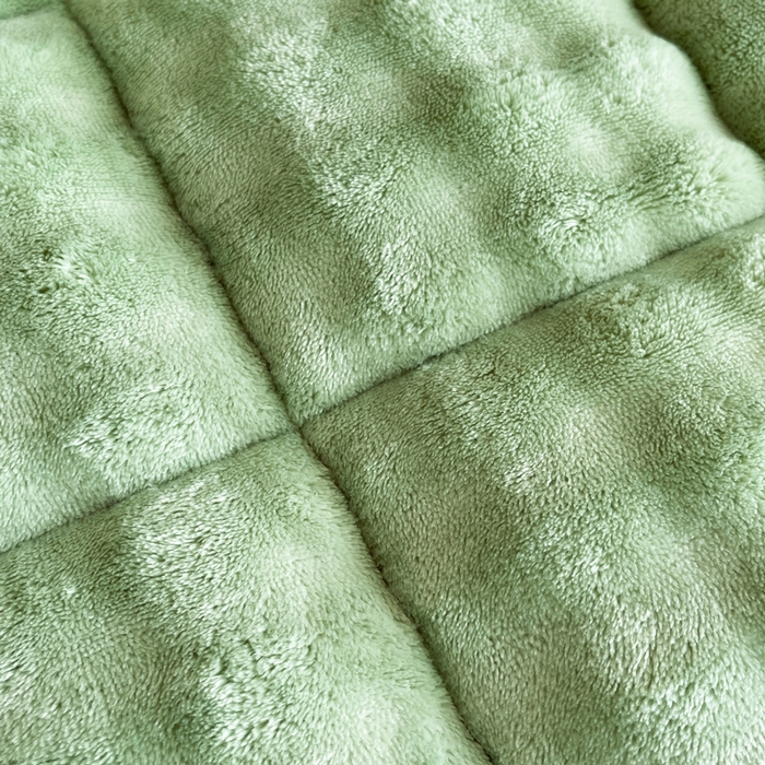 91家纺网 家纺一手货源 找家纺 梵朴 2025新款牛奶绒泡泡兔毛绒床垫学生宿舍床褥子-纯色系列学生图 牛奶绒泡泡-清新绿