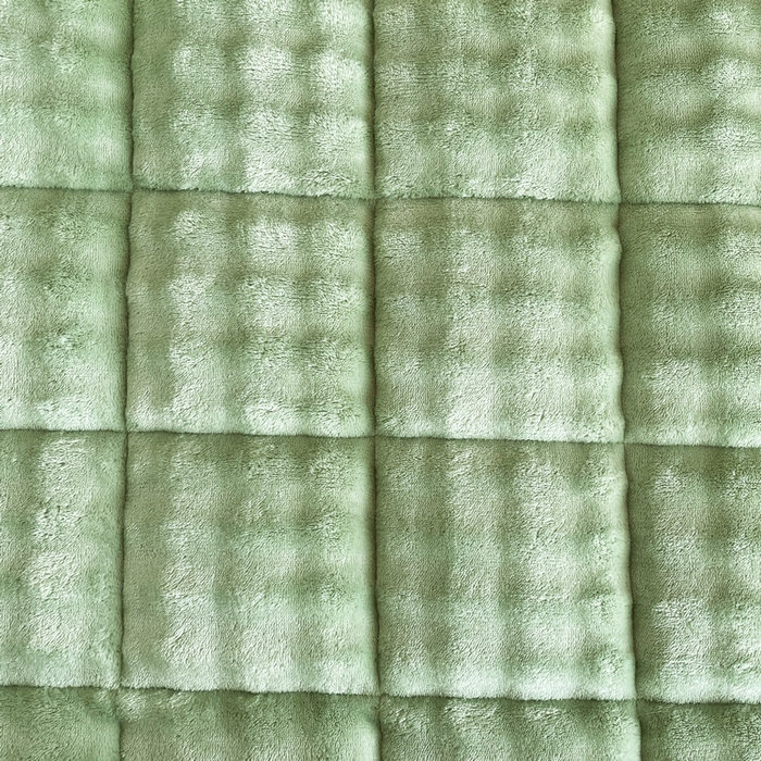 91家纺网 家纺一手货源 找家纺 梵朴 2025新款牛奶绒泡泡兔毛绒床垫学生宿舍床褥子-纯色系列学生图 牛奶绒泡泡-清新绿