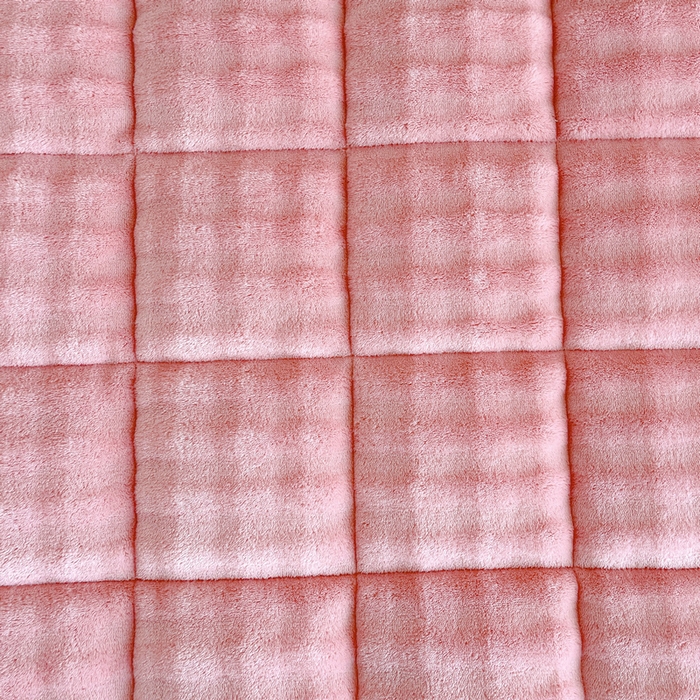 91家纺网 家纺一手货源 找家纺 梵朴 2025新款牛奶绒泡泡兔毛绒床垫学生宿舍床褥子-纯色系列学生图 牛奶绒泡泡-豆沙粉