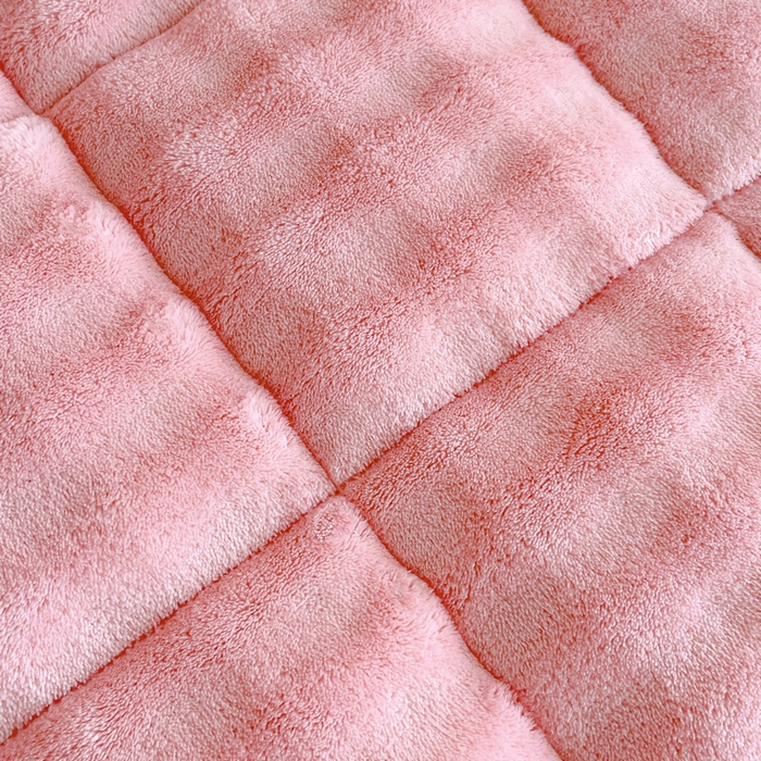 91家纺网 家纺一手货源 找家纺 梵朴 2025新款牛奶绒泡泡兔毛绒床垫学生宿舍床褥子-纯色系列学生图 牛奶绒泡泡-豆沙粉