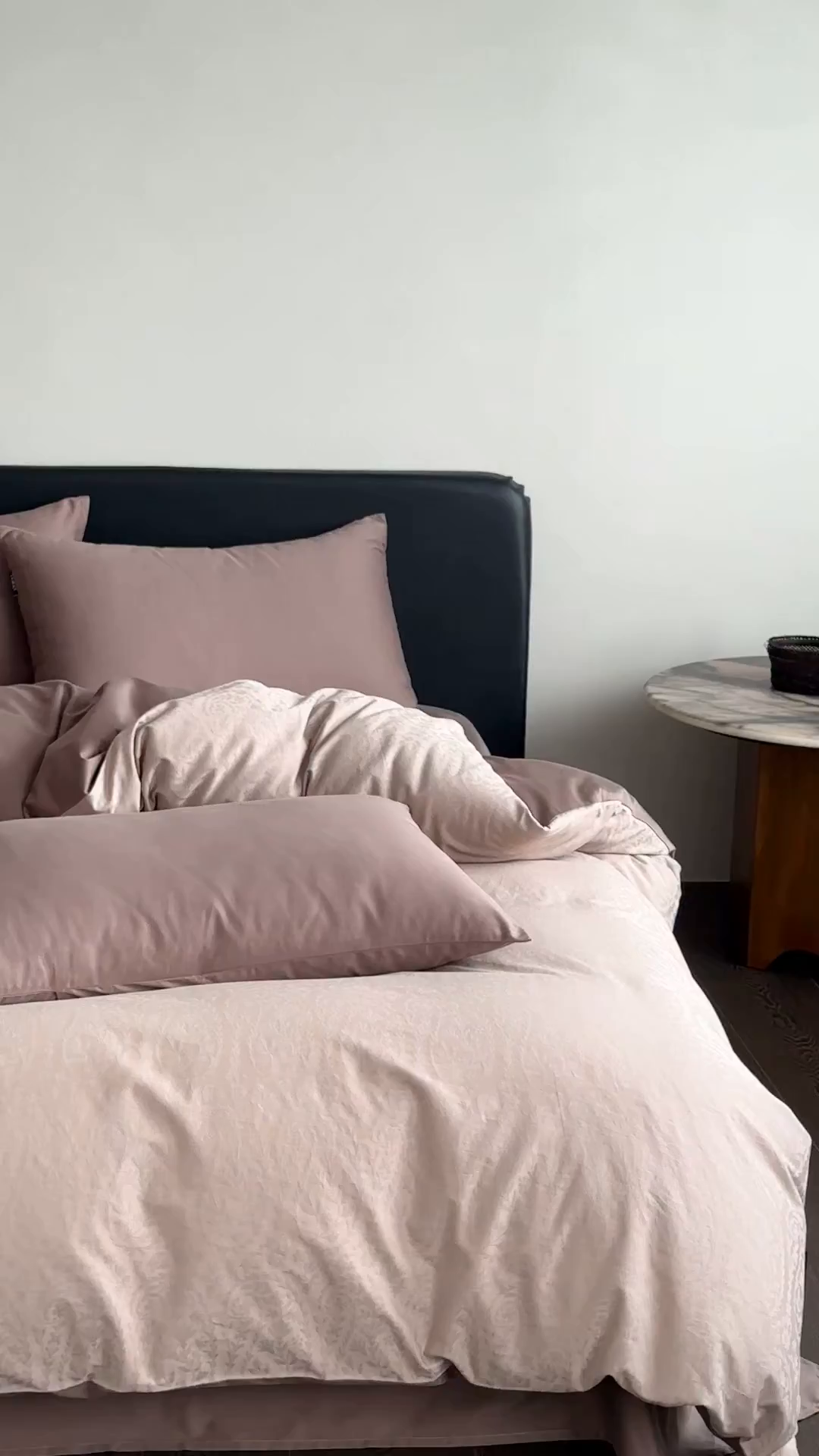 91家纺网 家纺一手货源 找家纺 赫帛 2025新款60支全棉色织提花磨毛四件套-腰果花 腰果花-绿米色