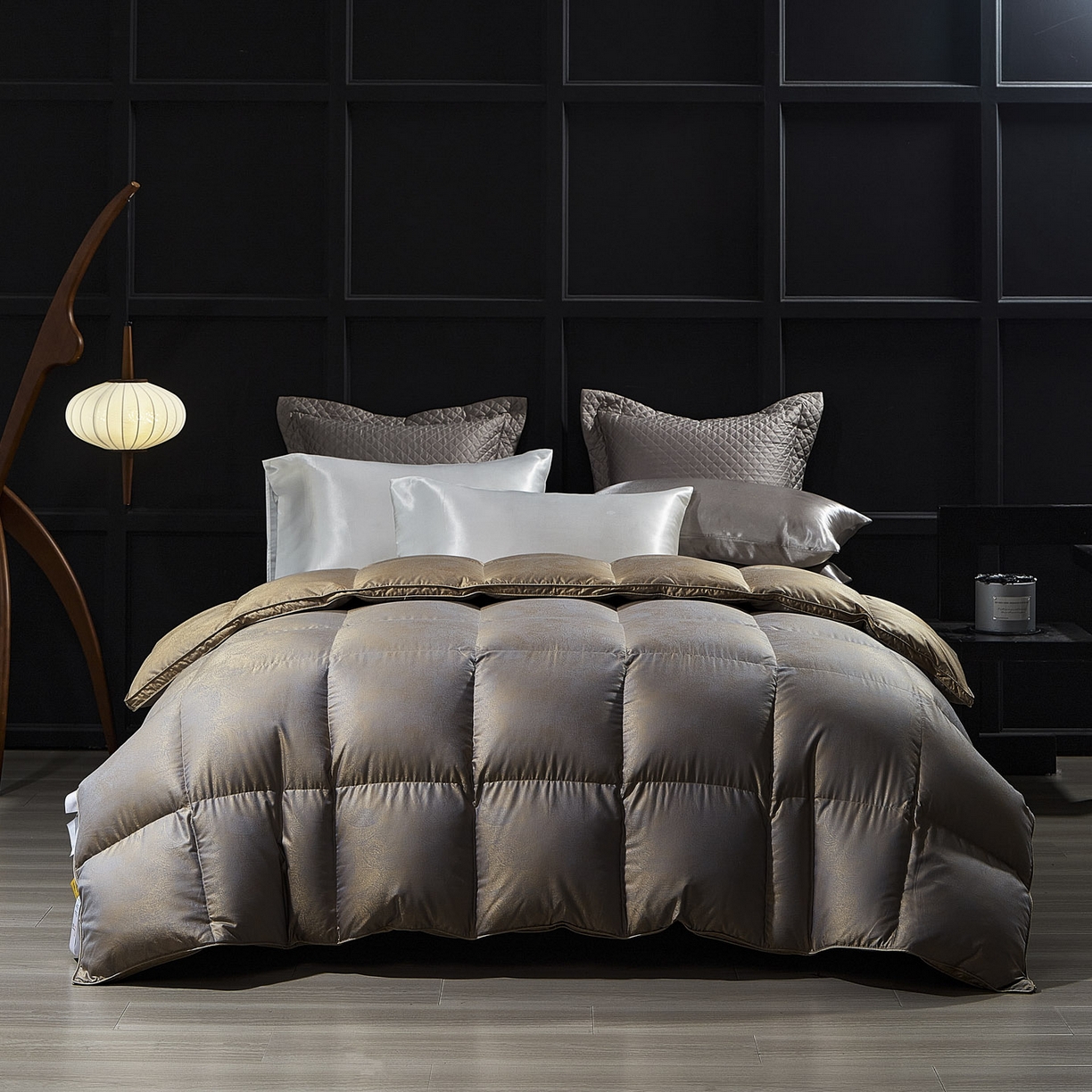 暖羽屋羽绒馆 2025新款莫代尔95白鹅绒羽绒被芯   绒子含量95  冬被双人被子加厚 香之沁 B面效果