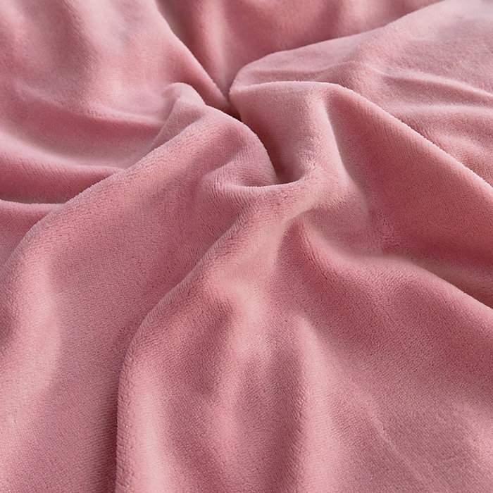 91家纺网 家纺一手货源 找家纺 找底底家纺 2025新款牛奶绒纯色刺绣四件套八斤重日销50单客户优惠10元 豆沙粉