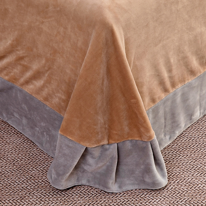 91家纺网 家纺一手货源 找家纺 找底底家纺 2025新款牛奶绒纯色刺绣四件套八斤重日销50单客户优惠10元 浅灰