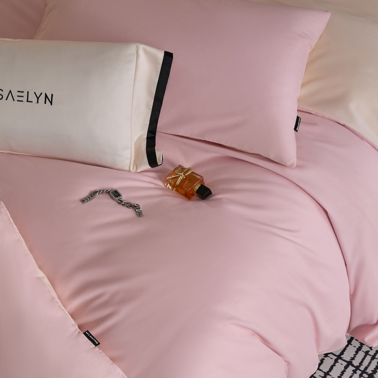 91家纺网 家纺一手货源 找家纺 （总）朵希曼 2025新款全棉纯色长绒棉磨毛系列四件套