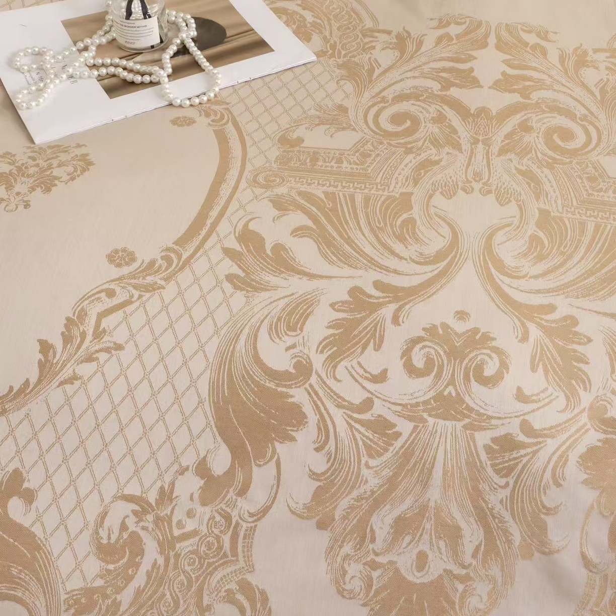 91家纺网 家纺一手货源 找家纺 （总） [91家纺网精选] 新款彩棉双股提花四件套-洛克