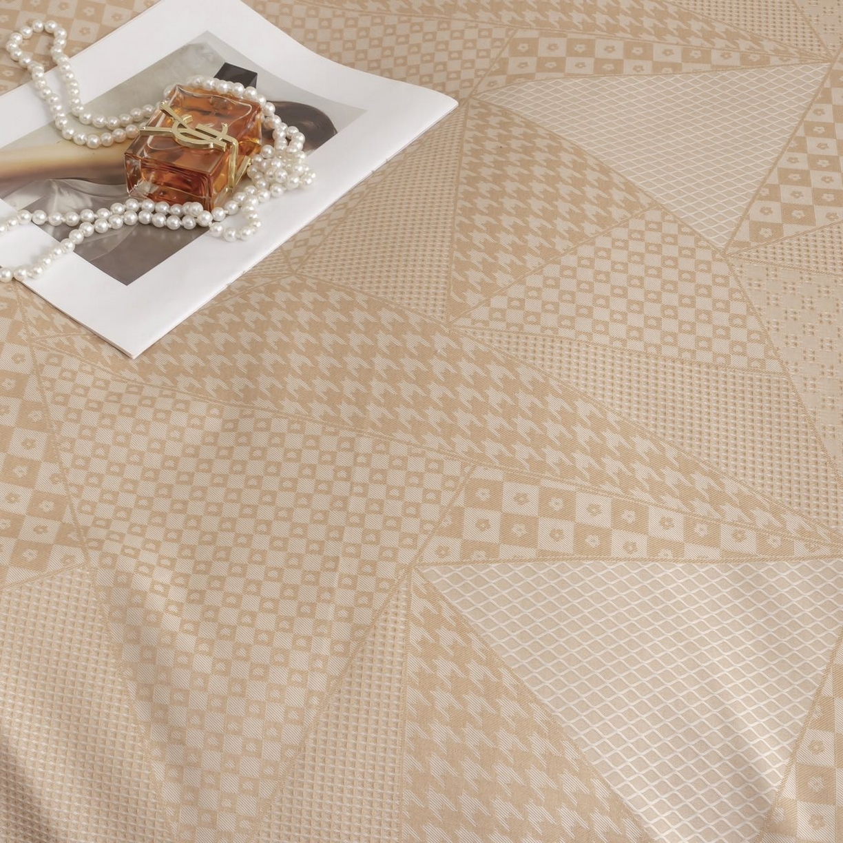 91家纺网 家纺一手货源 找家纺 （总） [91家纺网精选] 新款彩棉双股提花四件套-洛克