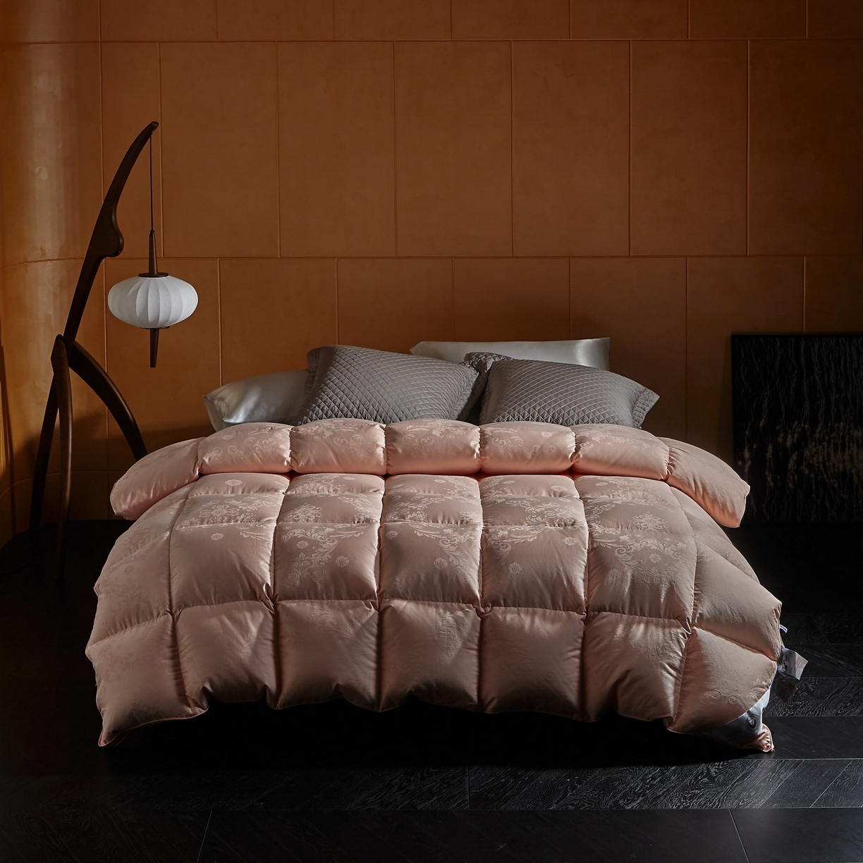 91家纺网 家纺一手货源 找家纺 （总）暖羽屋羽绒馆 2025新款羽毛被子 95白鹅绒丝被芯  羽绒被 加厚冬被